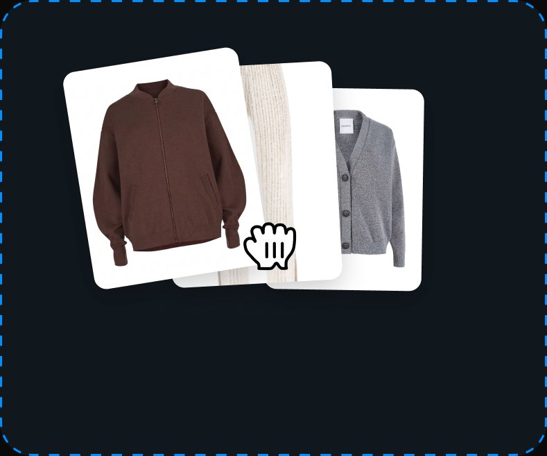 Product photos being dragged into an upload area